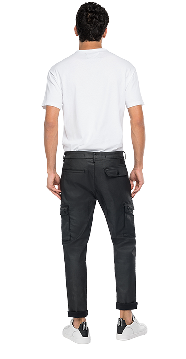 9.75 OZ ブラックコーティング パワーストレッチカーゴパンツ JAAN 詳細画像